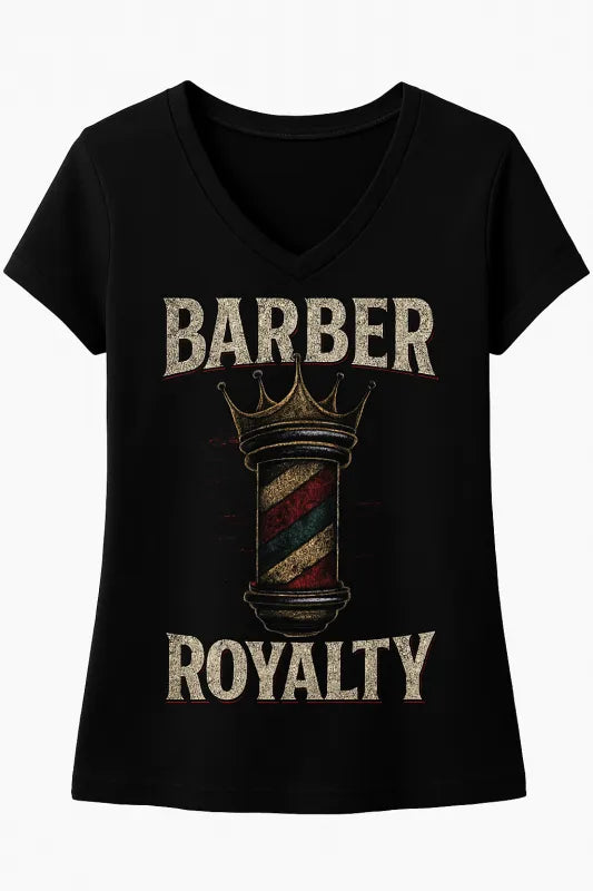 Barber Crown Poll - Women's V-Neck T-Shirt