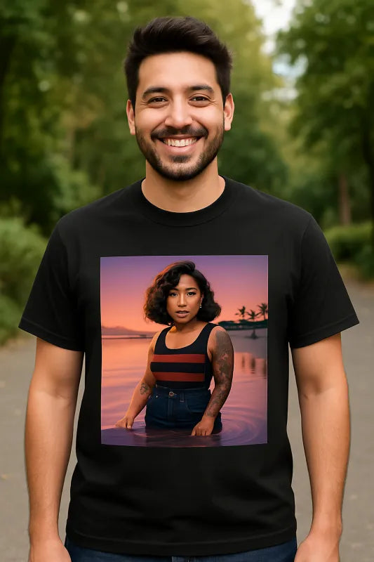 Sunset Serenity: Embrace the Waves - Unisex Standard T-Shirt