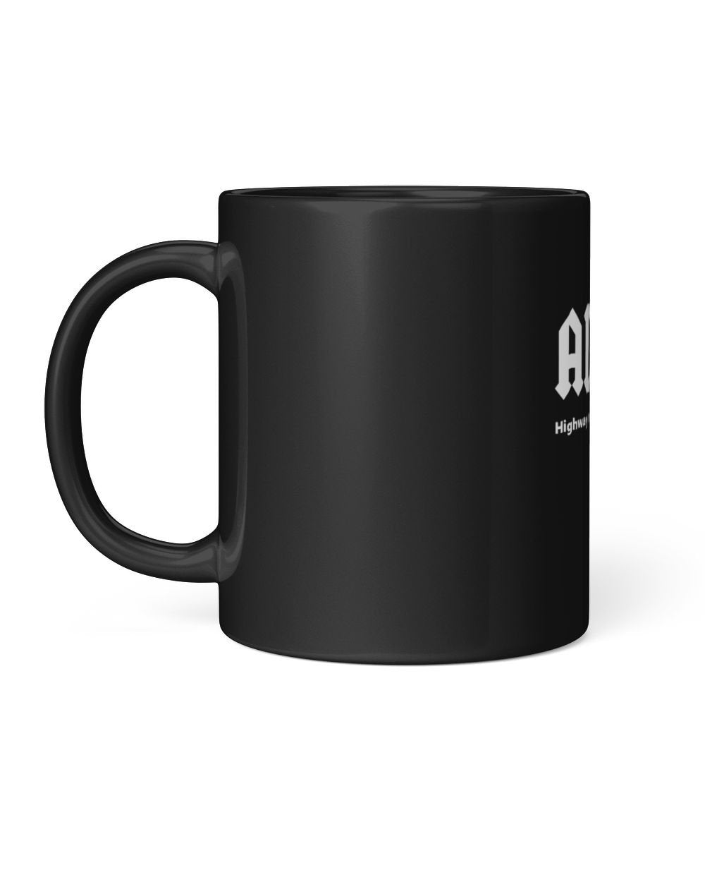 Highway To Hey Look A Squirrel Black Mug 11oz