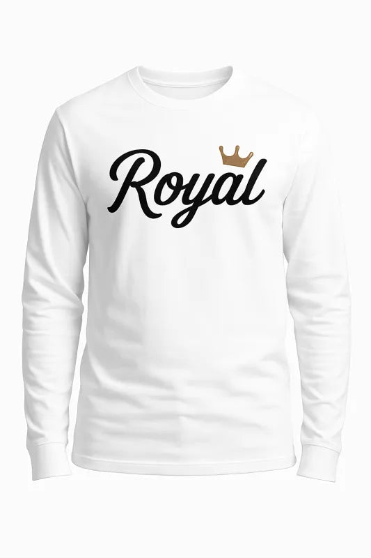 Royal gold crown - Men's Long Sleeved T-Shirt