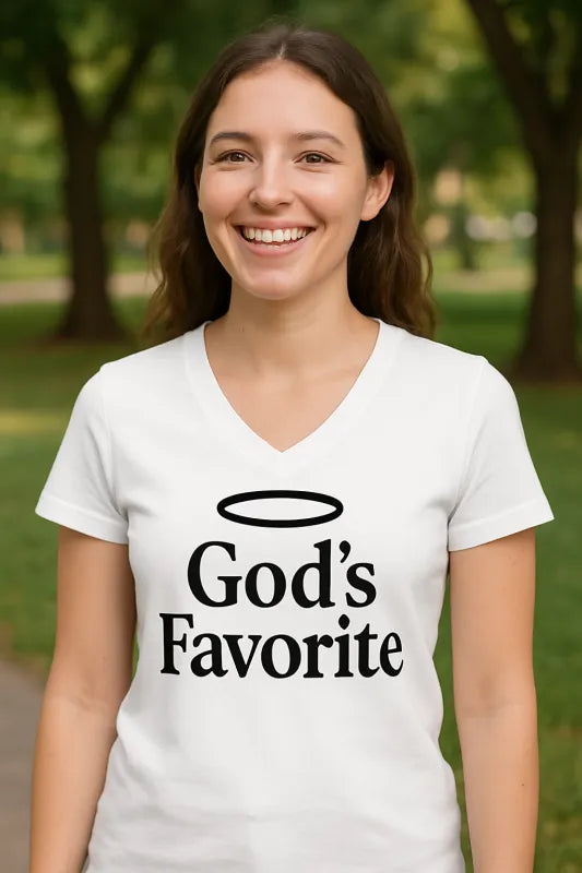 Gods Favorite - Women's V-Neck T-Shirt