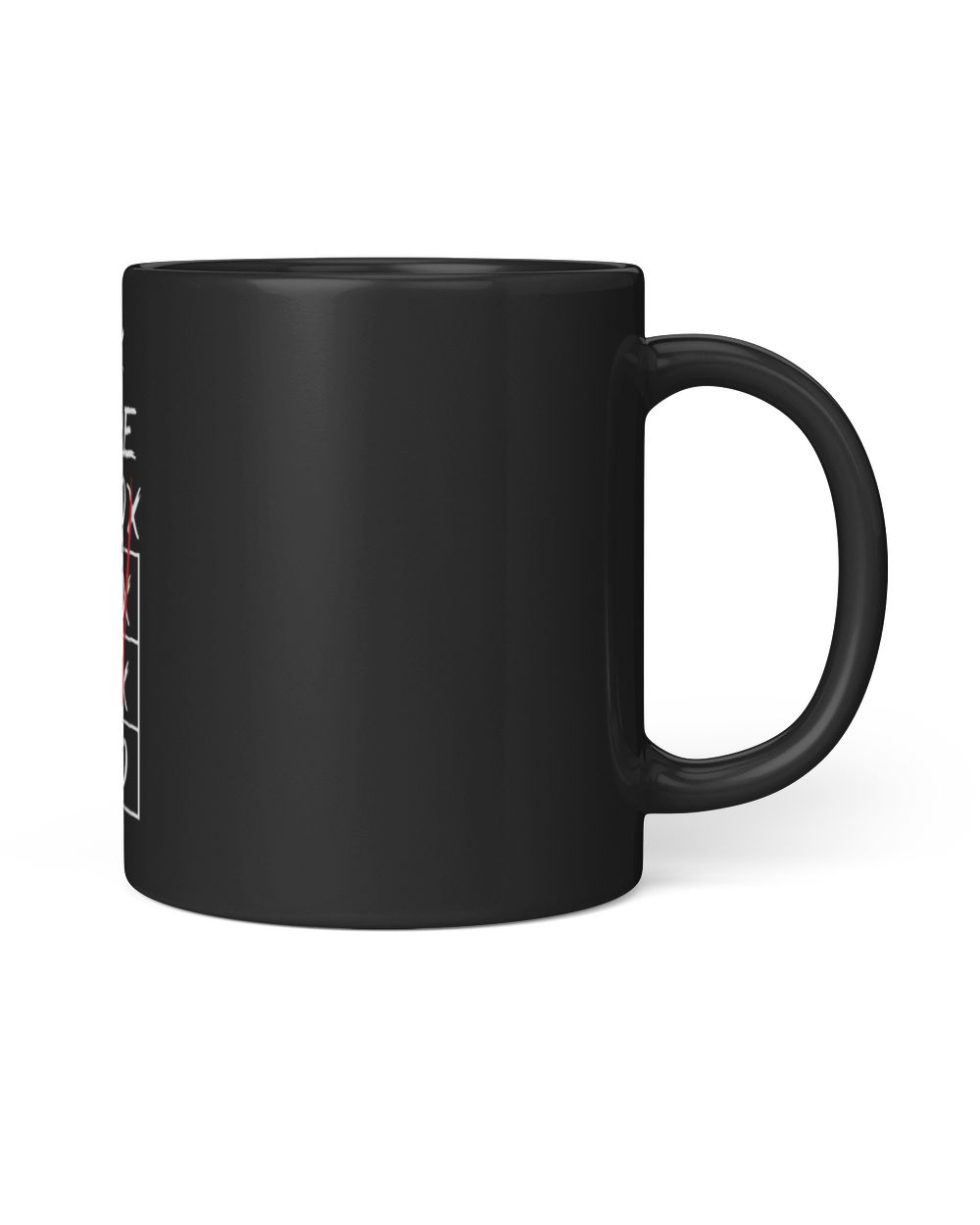 Think Outside The Box Black Mug 11oz