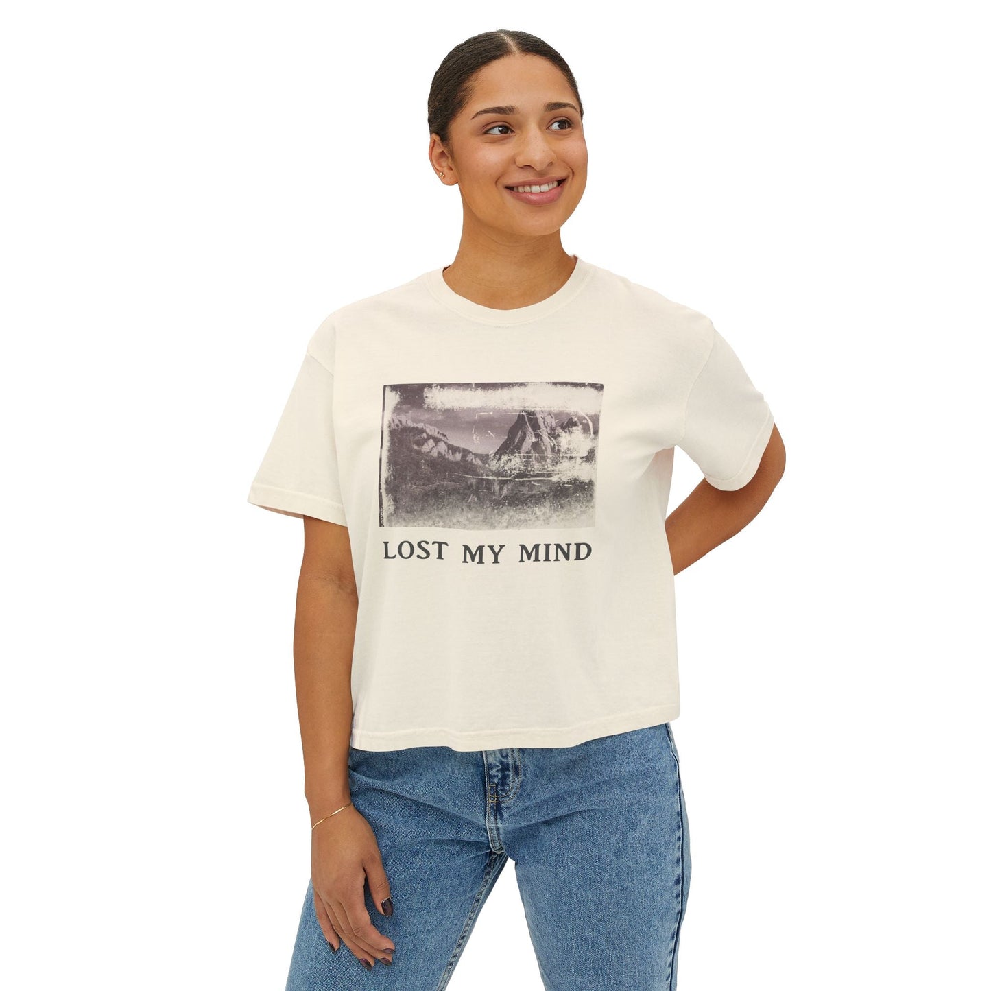 Copy of Copy of Women's Boxy Tee - 'In It to Win It' Retro Racing Design-3