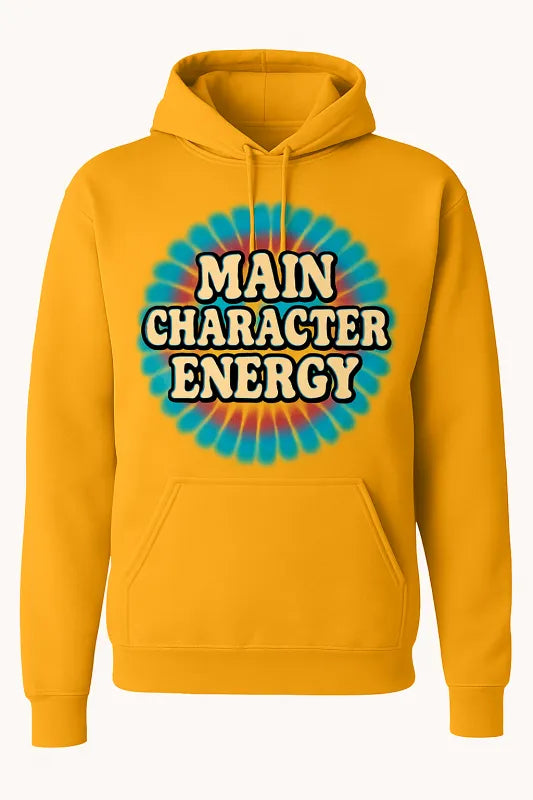 Main Character Energy Tie Dye Shirt - Unisex Hoodie