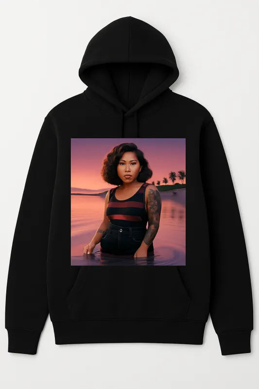 Sunset Serenity: Embrace the Waves - Unisex Hoodie