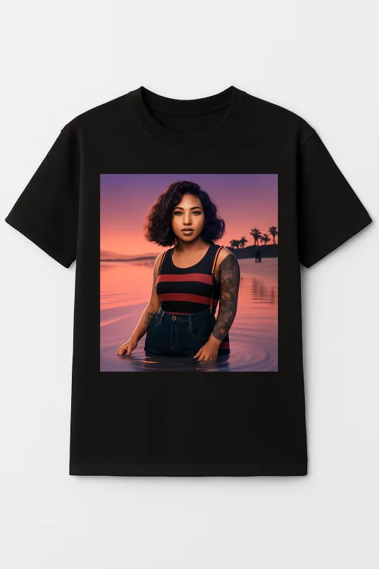 Sunset Serenity: Embrace the Waves - Kids Standard T-Shirt