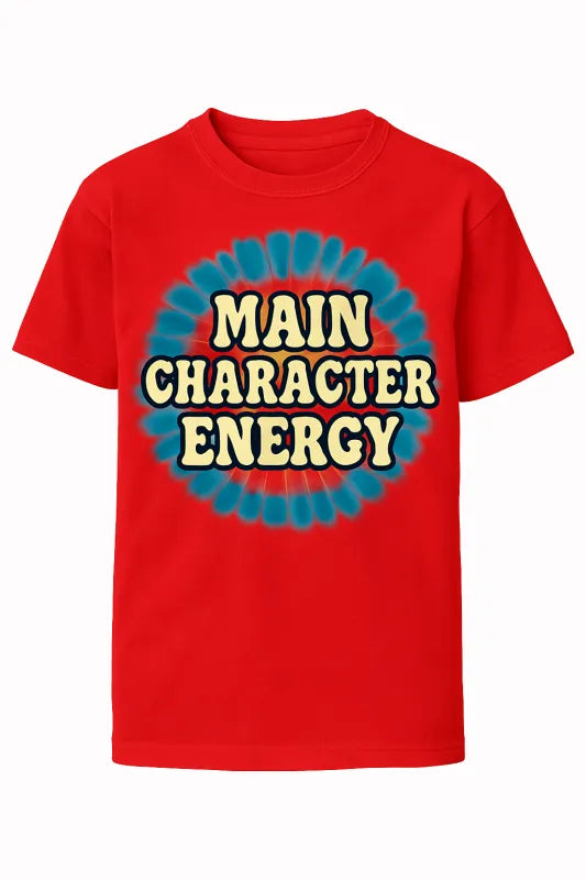 Main Character Energy Tie Dye Shirt - Kids Standard T-Shirt