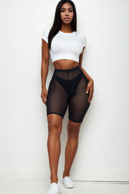 Mesh Biker Shorts (CAPELLA)-0