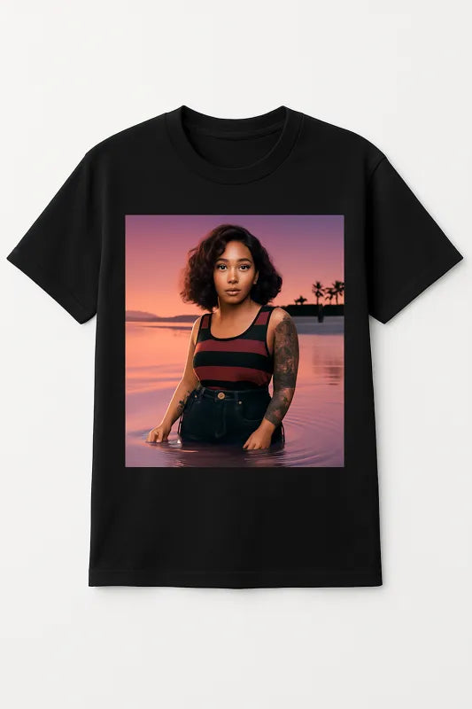 Sunset Serenity: Embrace the Waves - Unisex Standard T-Shirt