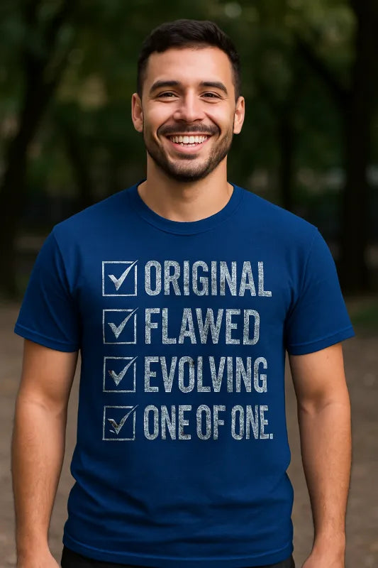 One Of One Check Mark Flawed Original Check List - Unisex Premium T-Shirt